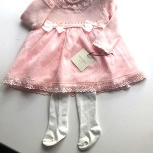 Infant dress with tights